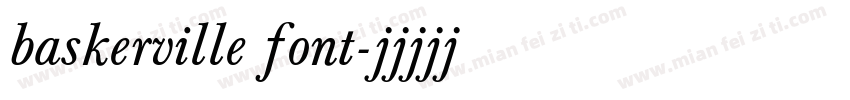 baskerville font字体转换
